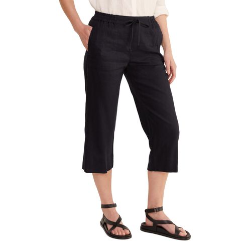 Sportscraft Rosa Crop Linen Pant